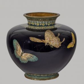 Vase with butterfly motifs