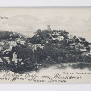 Maurus Springer képeslapja Hopp Ferencnek Blankensee-ből