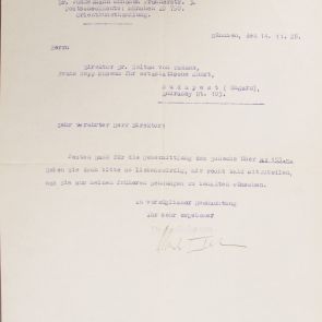 Letter of thanks in German from the antiquarian Dr. Erich Junkelmann