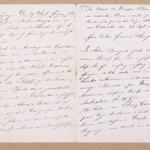 Ferenc Hopp's letter to [Gyula] Singer from his six-day long journey on the Indian Ocean towards Calcutta (Kolkata)