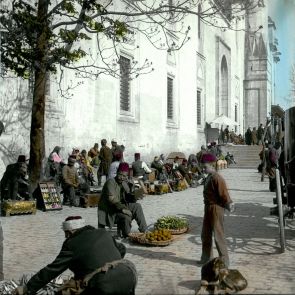 Constantinople. Vendors by Fatih Mosque