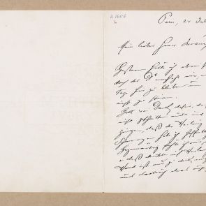 Hopp Ferenc levele Jurány Henriknek Párizsból