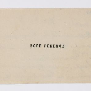 Business card: Ferencz Hopp