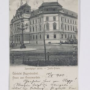 Petrich Gyula képeslapja Hopp Ferencnek Nagyváradról
