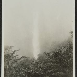 Kegon Falls in foggy weather, Nikko