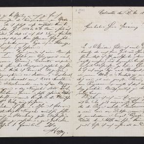 Ferenc Hopp's letter to Henrik Jurány from Calcutta (Kolkata)
