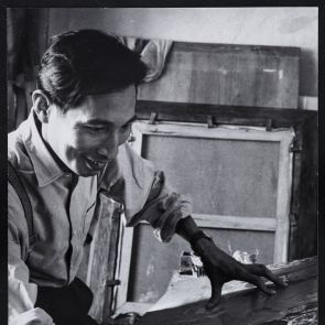 Tran Van Can alkotás közben