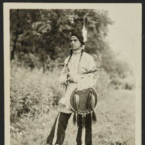 The "Wizard" with a feathered shield