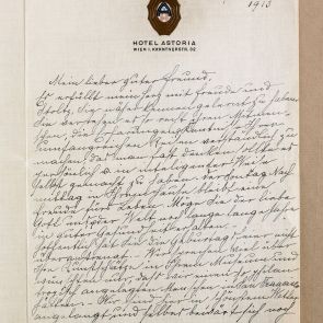 Letter of Malie and Henry Kahn to Ferenc Hopp from Vienna