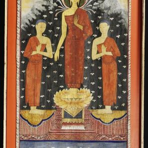 Buddha with two disciples