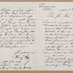 Ferenc Hopp's letter to Aladár Félix from from Móry Appartments, Csorbató (Štrbské pleso)