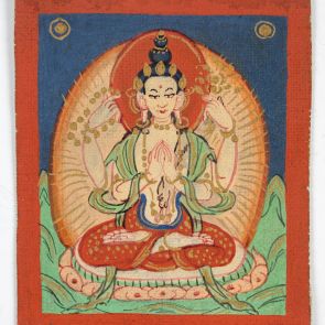 Avalokitésvara, Sadaksarí Avalokitésvara dhjánibódhiszattva, a "Hat szótag" meditációs bódhiszattva