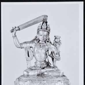 Manjushri Bodhisattva - (inv. no. 79.43.1) - black and white photo