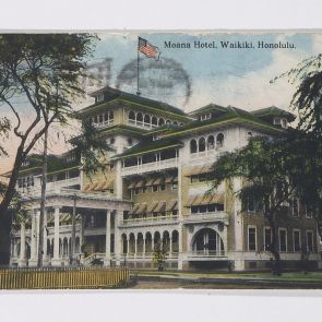 Postcard of a certain Gubányi to Ferenc Hopp from Honolulu