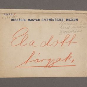 Envelope with title "Sold artifacts"