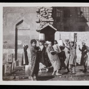 Women and children at a well