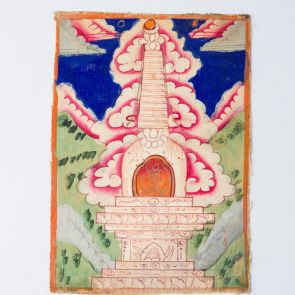 Cakli depicting a stupa