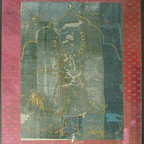 Sátorlap (kanát) Akbar császár képmásával