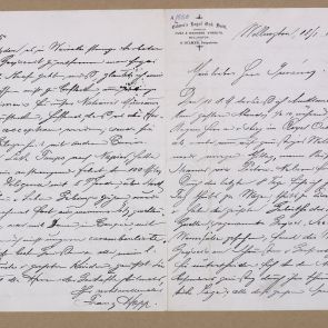 Ferenc Hopp's letter to Henrik Jurány from Wellington