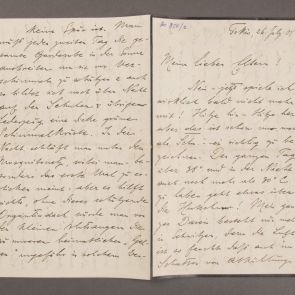Aurél Gászner's letter to his parents from Japan