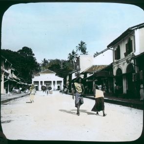 The main street of Kandy, Ceylon