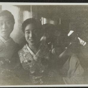 Ladies on the train, traveling between Kyoto and Tokyo