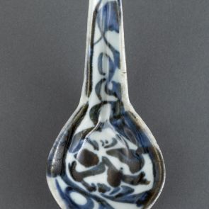 Spoon with stylised leaves