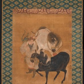 Groom with Two Horses