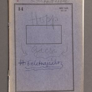 „Lila füzet”: Hopp Ferenc életrajzához