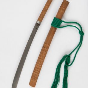 Burmese sword and scabbard