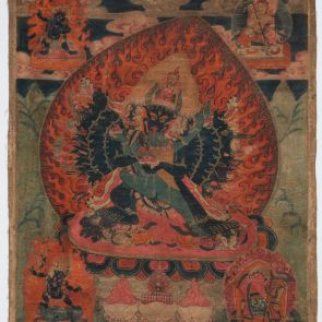 Vadzsrabhairava dharmapála, a "Gyémántjogarral félelmet keltő" tanvédő isten