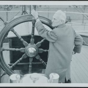 Baktay at the National Maritime Museum (at the rudder)