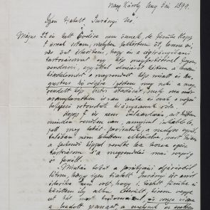 Letter of the painter Béla Pállik to Ferenc Hopp from Nagykároly (Carei) about the repayment of his debt