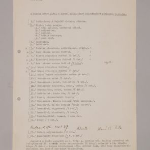 List of artefacts lent by the Korean ambassador to the Korean exhibition (2 copies)