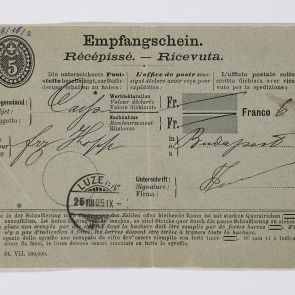 Dispatch note about delivery of minerals, which purchased at the mineral merchant Troller
