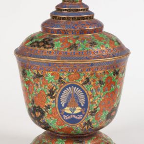 Five-coloure glazed (benjarong) ceramics