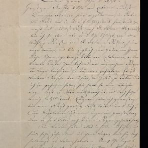 István Calderoni's letter to Ferenc Hopp from Reggio di Calabria