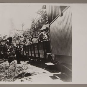 A train on the railway in Congo, 1899