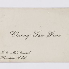 Business card: Chang Tso Fan