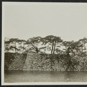 Forest wall and moat around the Imperial Palace, (second photo), Tokyo, 1936