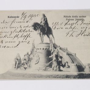 Theodor Hutter's postcard to Ferenc Hopp from Kolozsvár (Cluj Napoca)