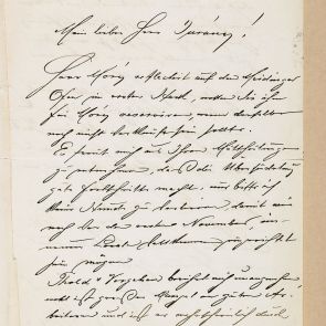 Ferenc Hopp's letter to Henrik Jurány from Csorbató (Štrbské pleso)