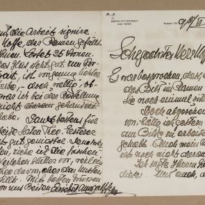 Angyalffy Erzsébet festőművésznő levele Hopp Ferencnek