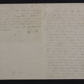 István Calderoni's letter to Ferenc Hopp from Florence