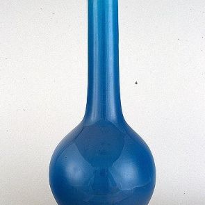 Large bottle vase with turquoise glaze