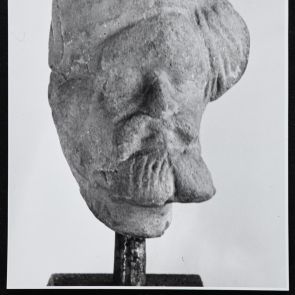 Bearded male head fragment black and white fotója_2.