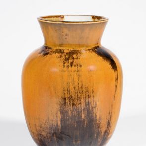 Flambé glazed vase