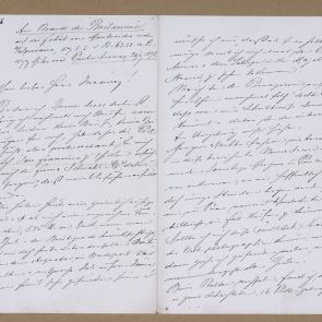 Ferenc Hopp's letter to Henrik Jurány, written on his way from Montevideo to Valparaiso