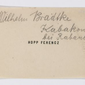 Business card: Ferencz Hopp