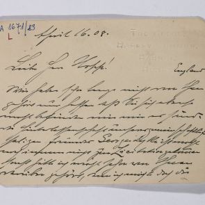 C. L. Behr levele Hopp Ferencnek Angliából